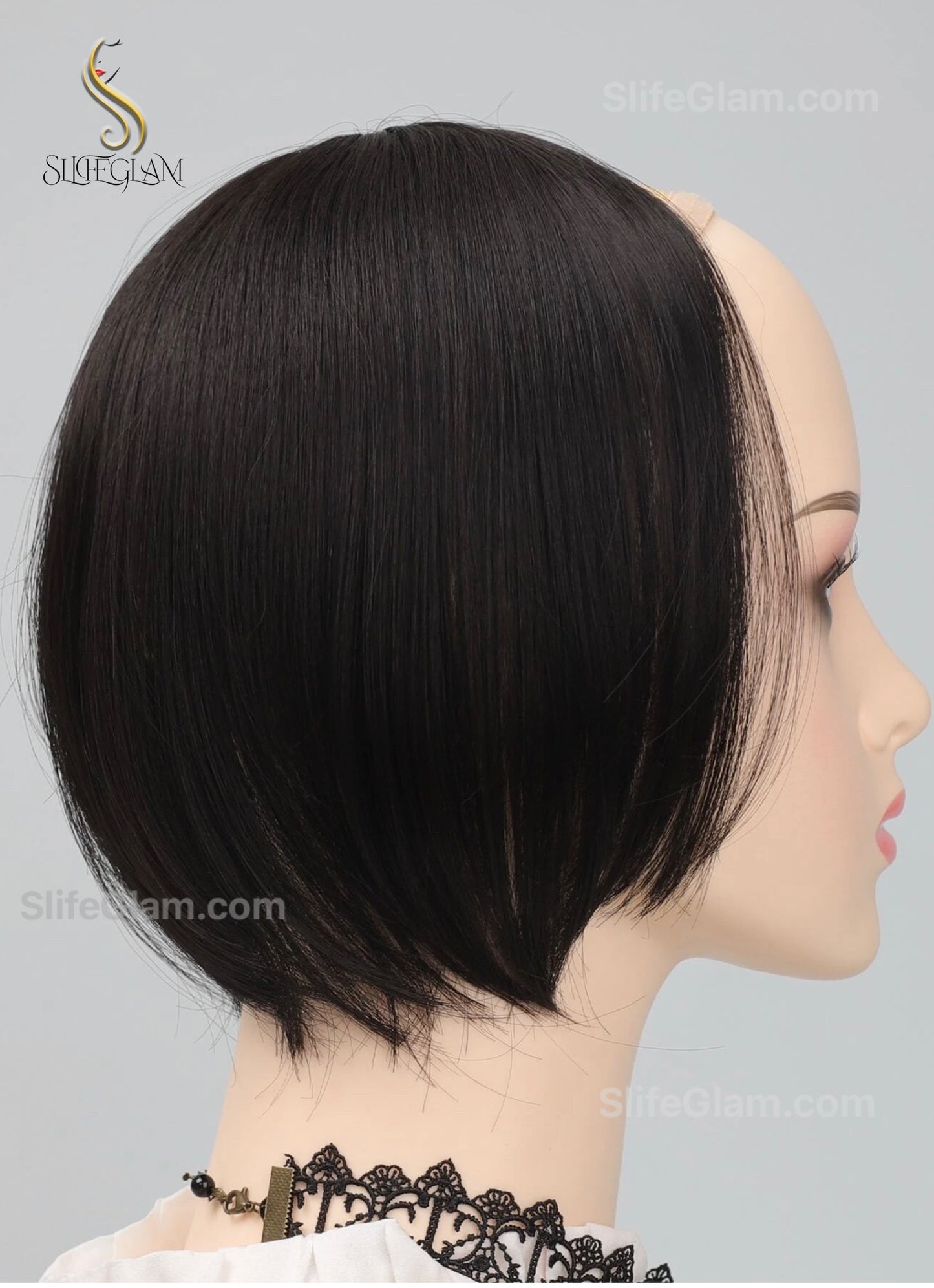 Realistic Black Hair Topper