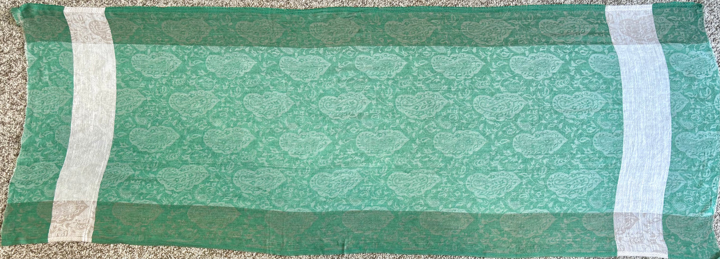 Handmade 30%Silk 70% Ring Cashmere Scarf Luxury Pashmina Handmade in Kashmir Ring Cashmere Light Soft and Warm Fair-trade from Nepali Artist Clearance Holiday Special Christmas Gift  Shiny Cooling