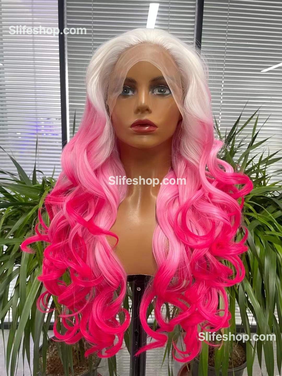 Pink 2024 360 wig