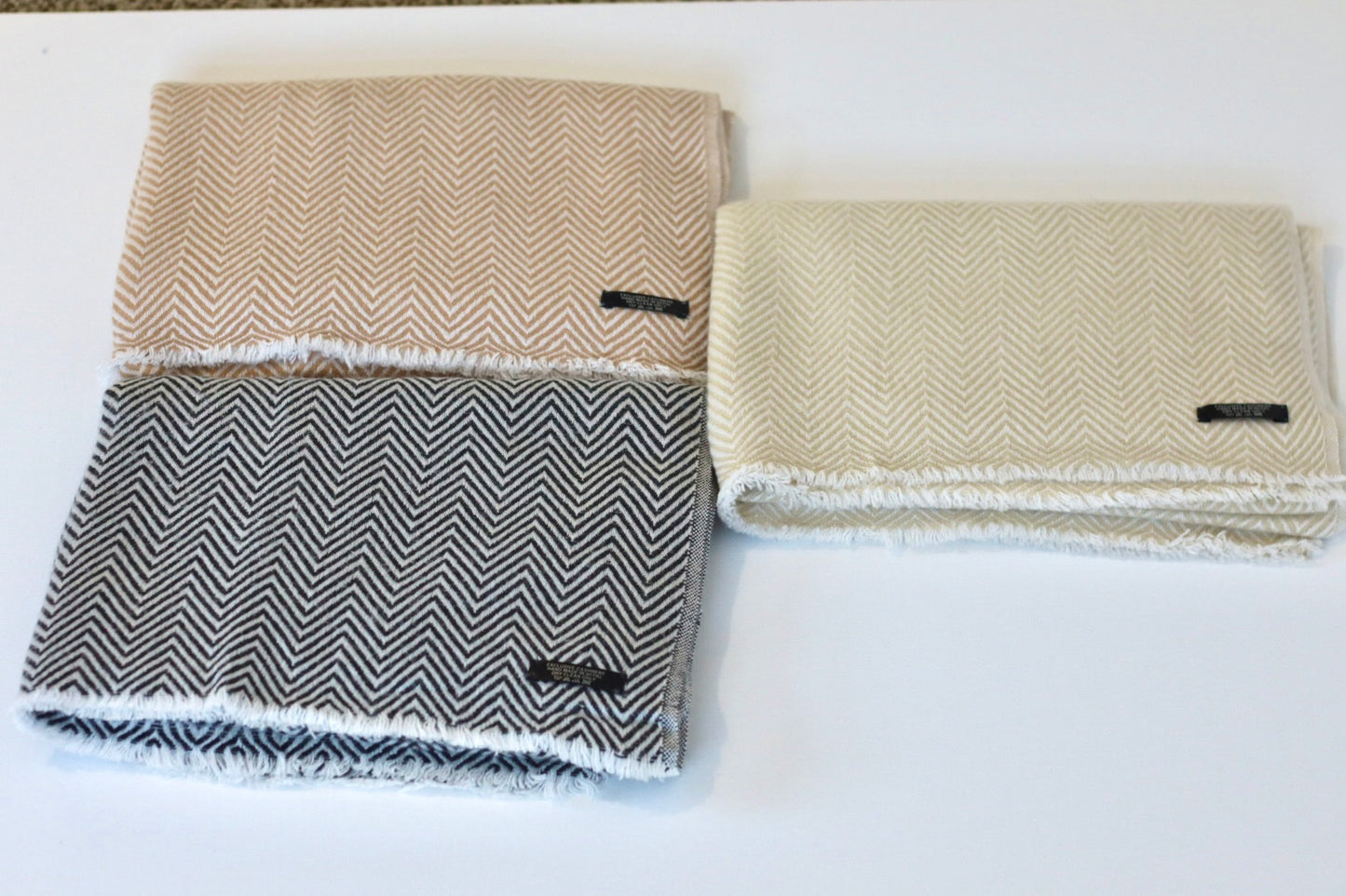 Handmade 100% Cashmere Scarf Black-Friday Special Price! Handmade in Nepal Thick Soft and Warm Fair-trade from Nepali Artist Clearance