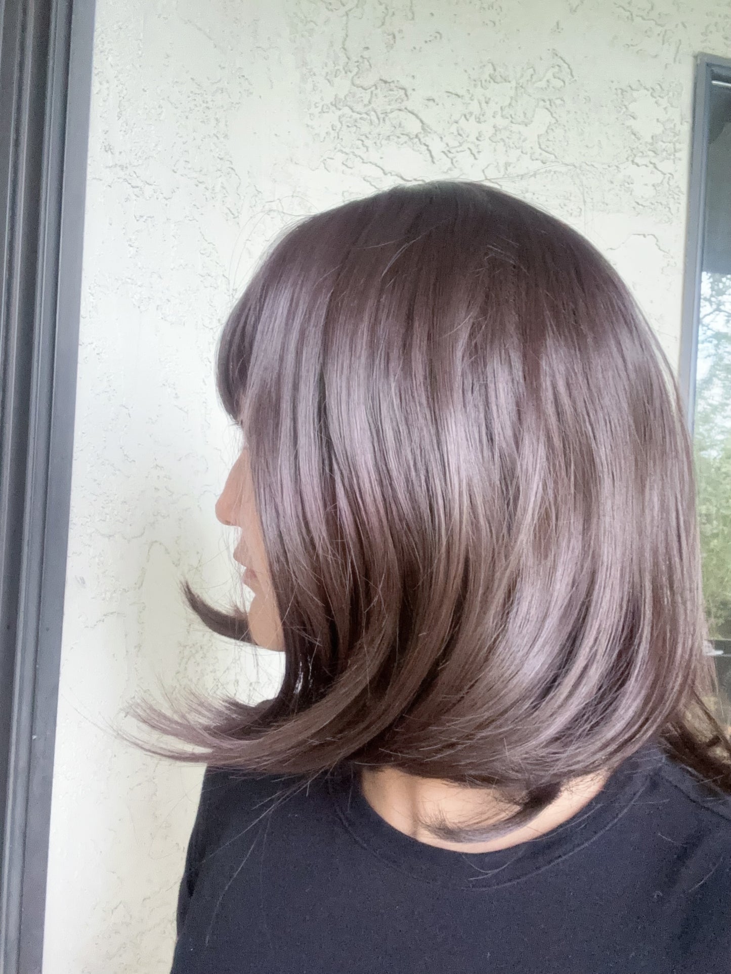 Beautiful Shoulder Length Short Brown Wig Dark Brown Light Brown Wig Natural Realistic