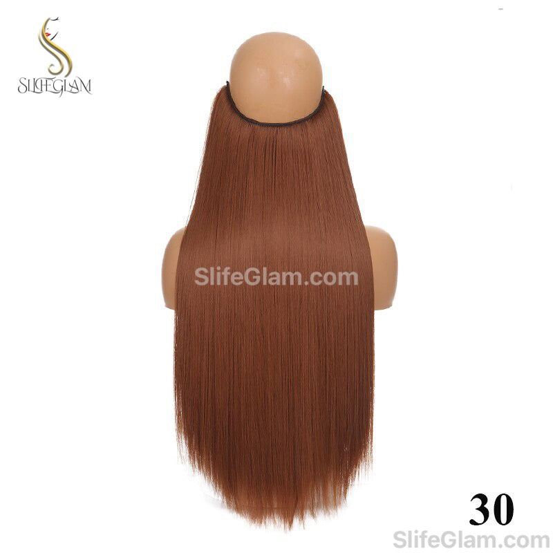 Halo Hair Extensions Invisible Fish Line Hair Extension Platinum Blonde Honey Blonde Brown Dark Blonde Multicolor Hair Extensions Invisible-wire extension