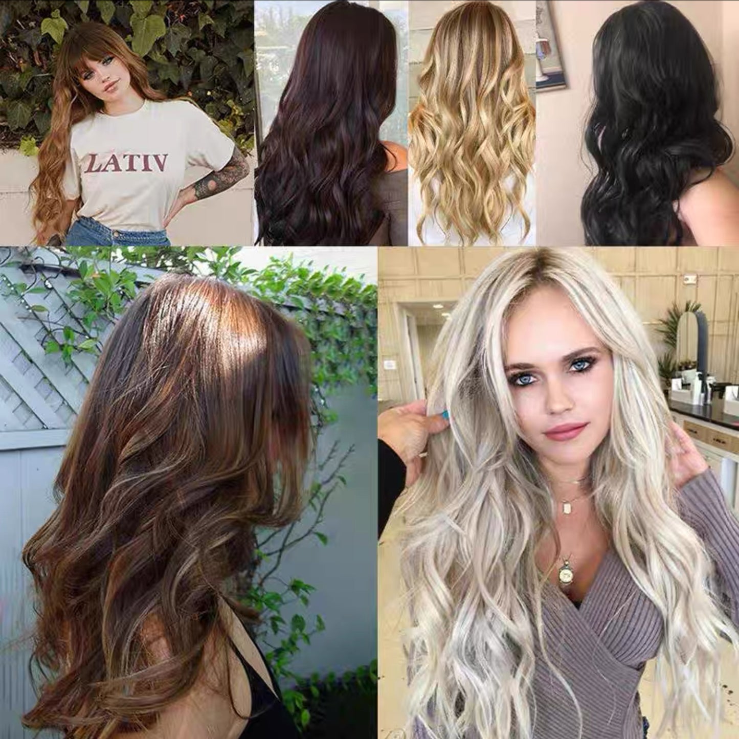 Halo Hair Extensions Invisible Fish Line Hair Extension Platinum Blonde Honey Blonde Brown Dark Blonde Multicolor Hair Extensions Invisible-wire extension