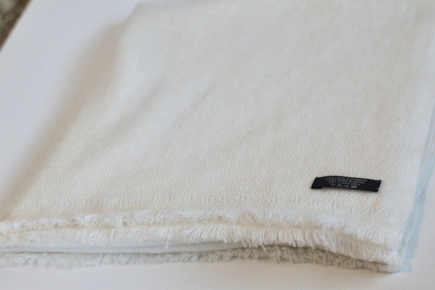 Handmade 100% Cashmere Scarf Black-Friday Special Price! Handmade in Nepal Thick Soft and Warm Fair-trade from Nepali Artist Clearance