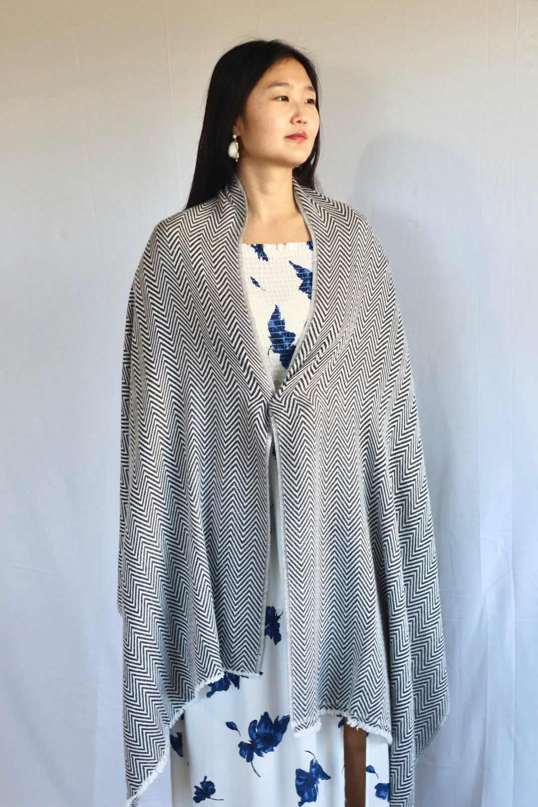 Handmade 100% Cashmere Scarf Black-Friday Special Price! Handmade in Nepal Thick Soft and Warm Fair-trade from Nepali Artist Clearance