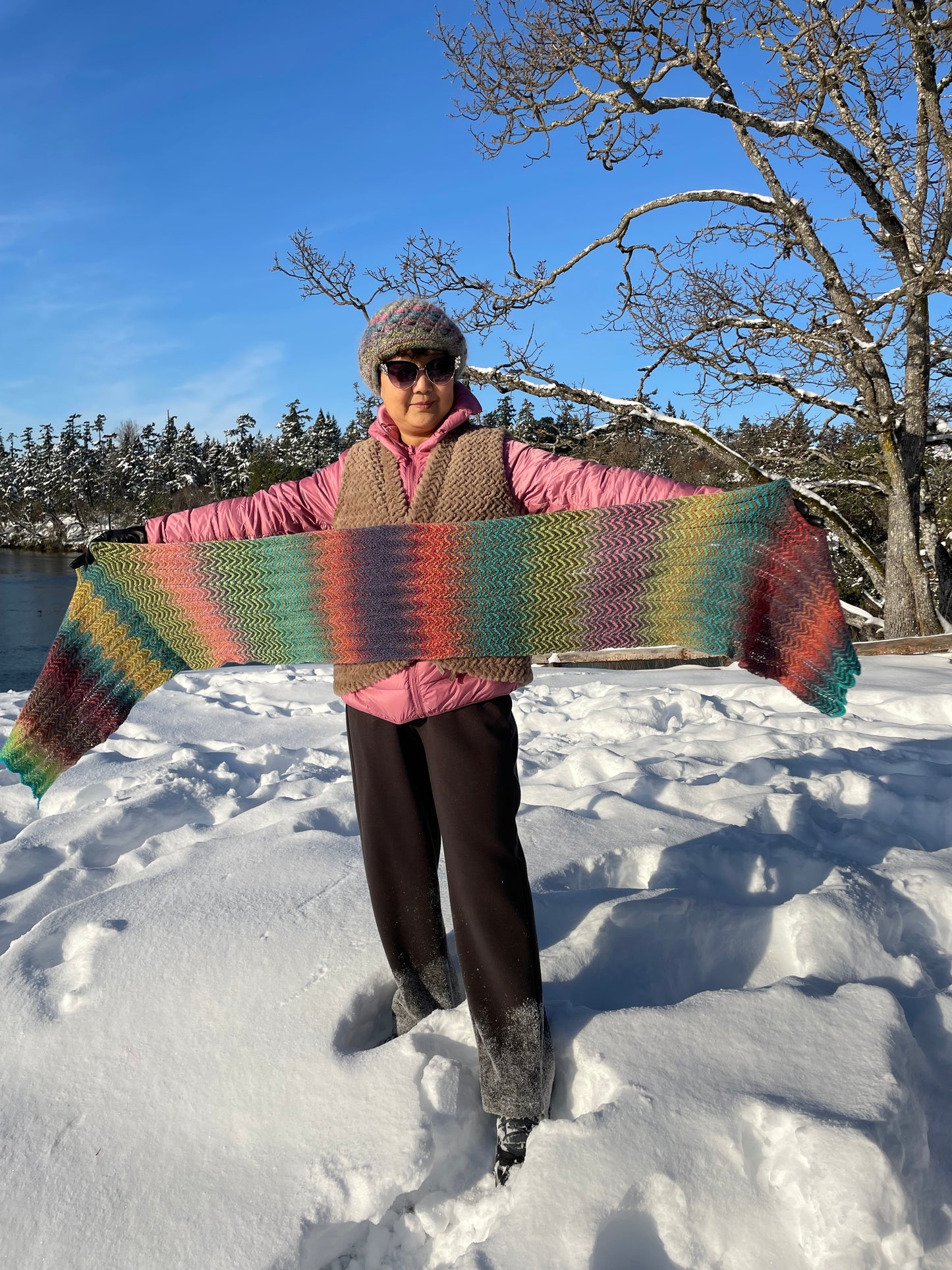 100% Handmade Crocheted Cashmere & Wool Shawl Scarf Holiday Gifts Christmas Gifts Beautiful Amazing Designs Mandala Shawl by Artists Hand-Crocheted with Love