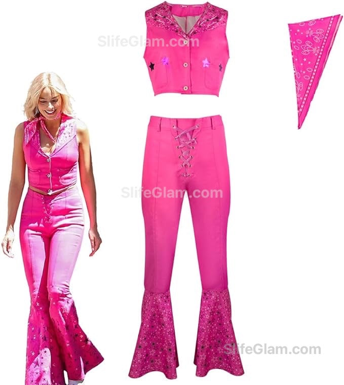 Barbie Costume Cowgirl Costume Couple Costume | Ken and Barbie Costume| Halloween Costume Cosplay Cowboy Costume BARBIE Cowgirl COSTUME ONLY Pink Costume Barbie Wig