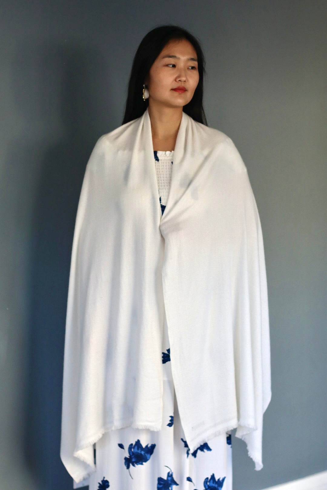 Handmade 100% Cashmere Scarf Black-Friday Special Price! Handmade in Nepal Thick Soft and Warm Fair-trade from Nepali Artist Clearance