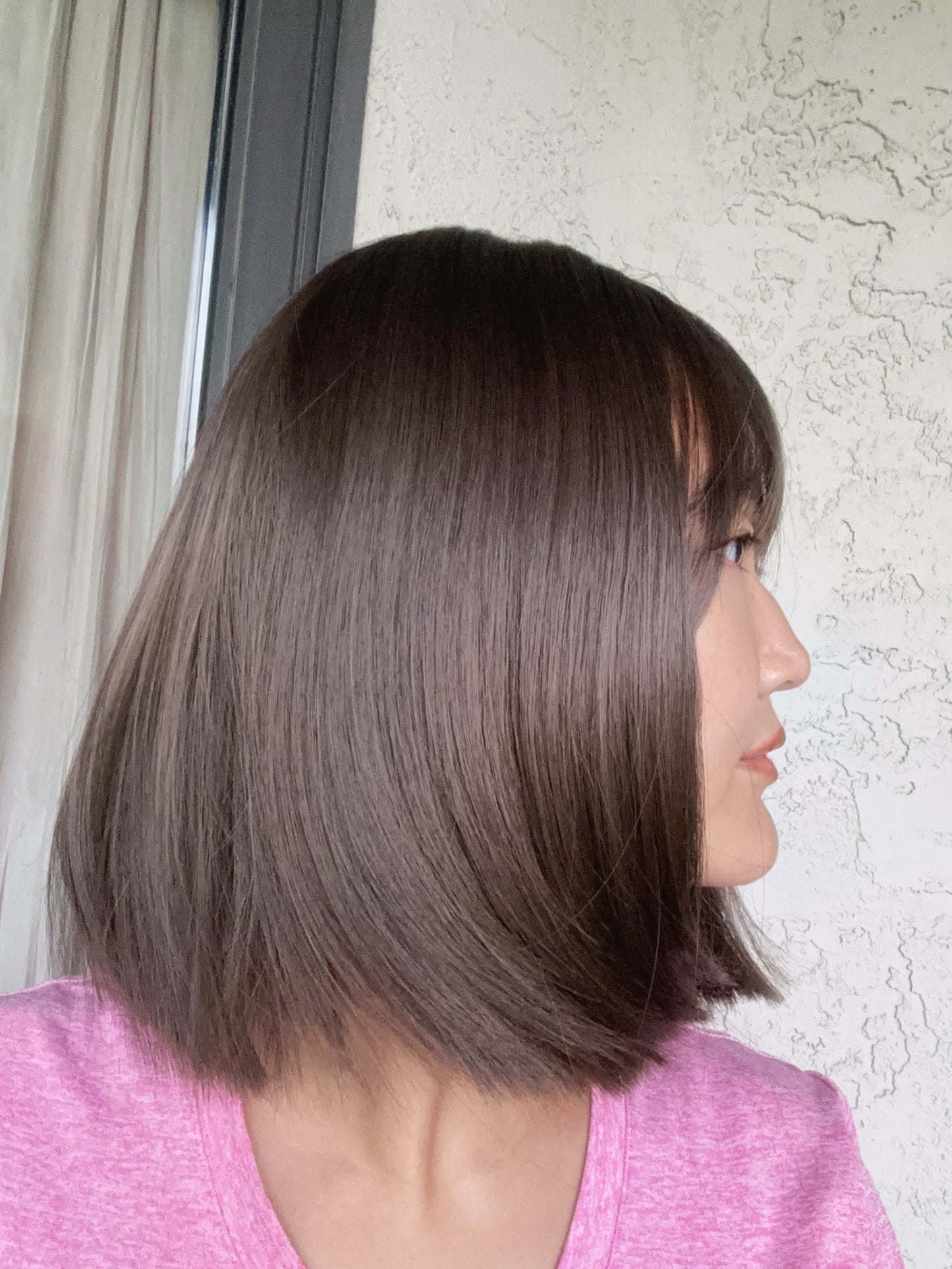 Cute Brown Short Shoulder Length Wig Natural Realistic Hairline Light Brown Wig Straight