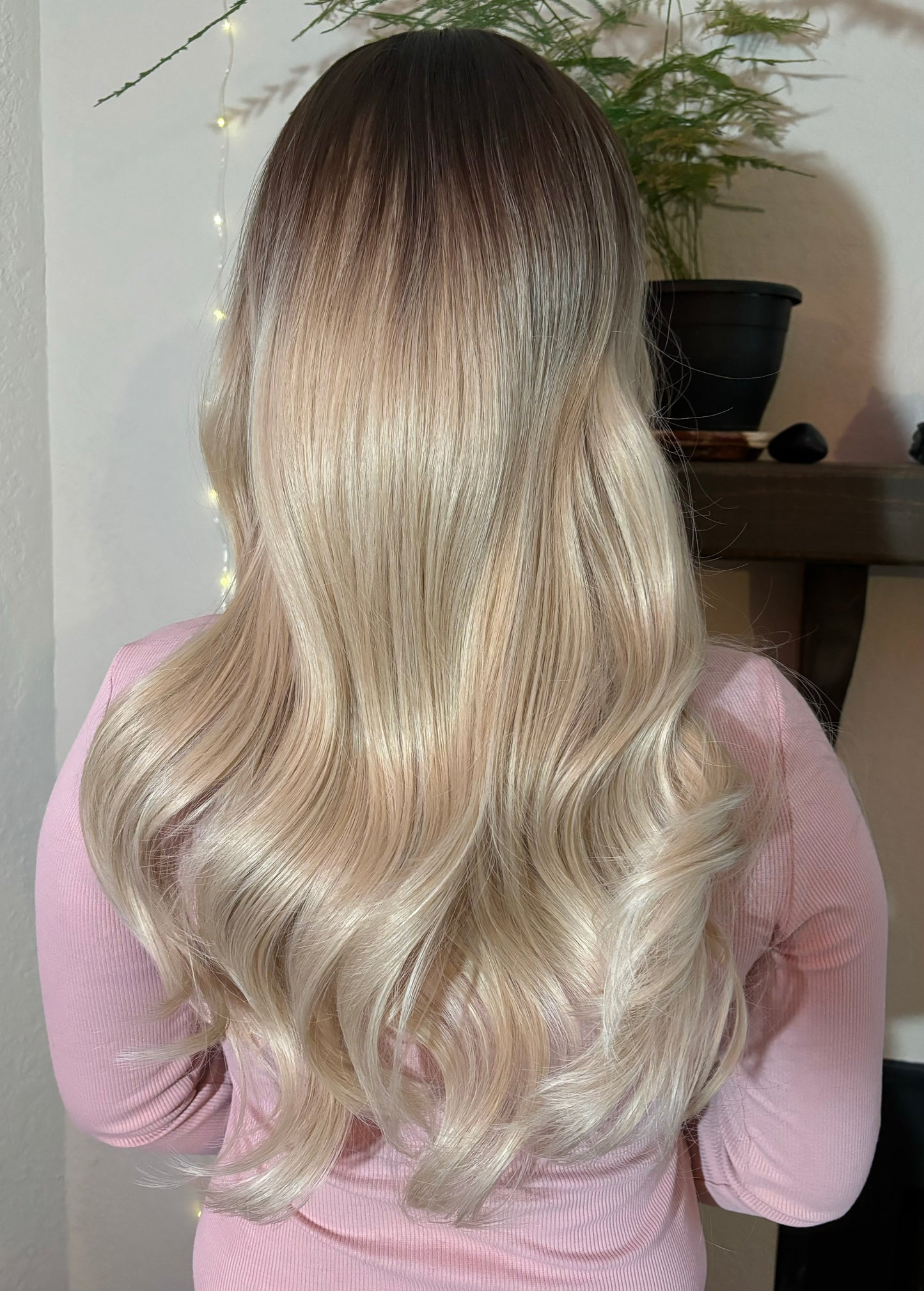 Beautiful Long Blonde Wig Ombré Long Wavy Wig 24 inches Natural Realistic Ash Blonde Platinum Blonde Honey Blonde Curly Blonde Wig