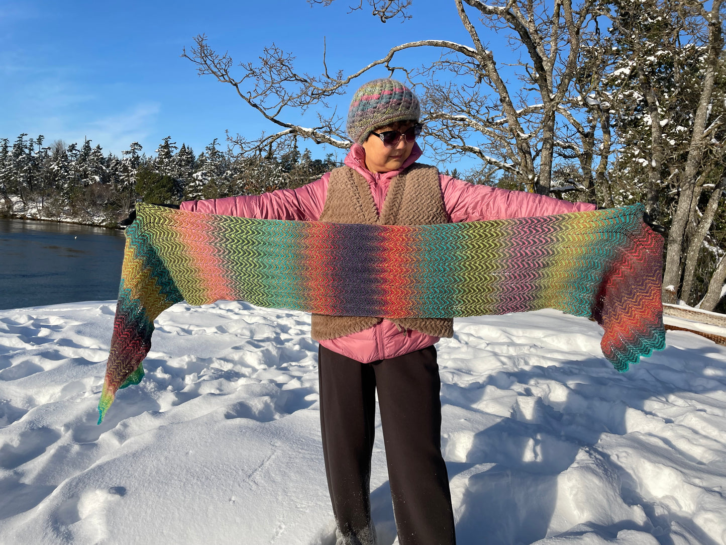 100% Handmade Crocheted Cashmere & Wool Shawl Scarf Holiday Gifts Christmas Gifts Beautiful Amazing Designs Mandala Shawl by Artists Hand-Crocheted with Love