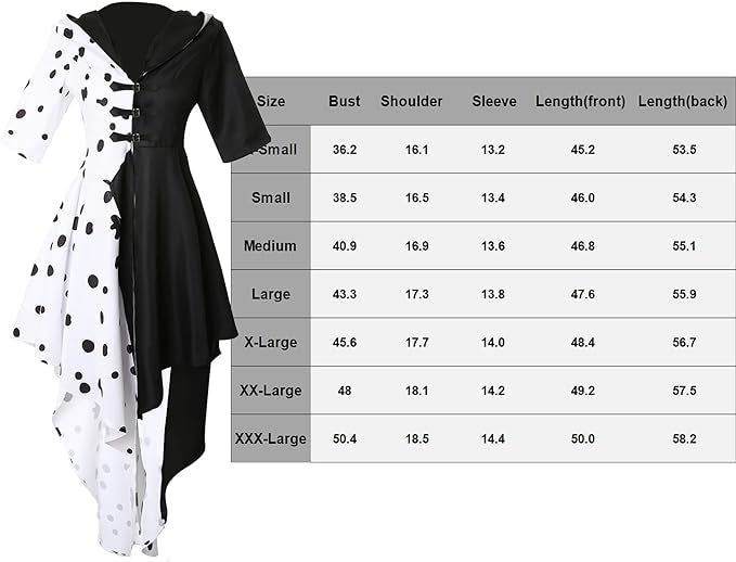 Cruella De Ville Halloween Costume Cruella De Ville Wig Cosplay