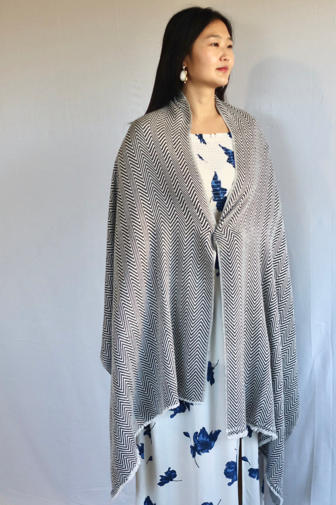 Handmade 100% Cashmere Scarf Black-Friday Special Price! Handmade in Nepal Thick Soft and Warm Fair-trade from Nepali Artist Clearance