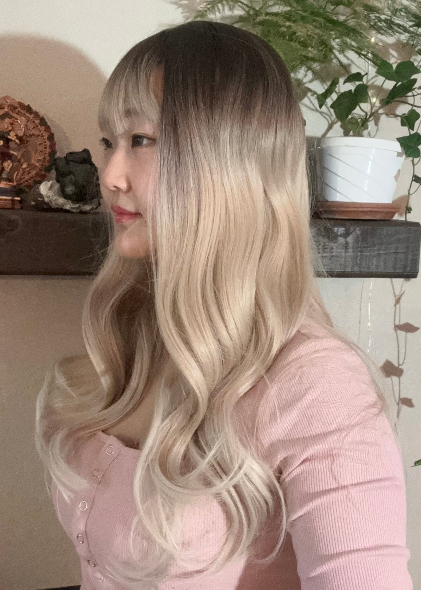 Beautiful Long Blonde Wig Ombré Long Wavy Wig 24 inches Natural Realistic Ash Blonde Platinum Blonde Honey Blonde Curly Blonde Wig