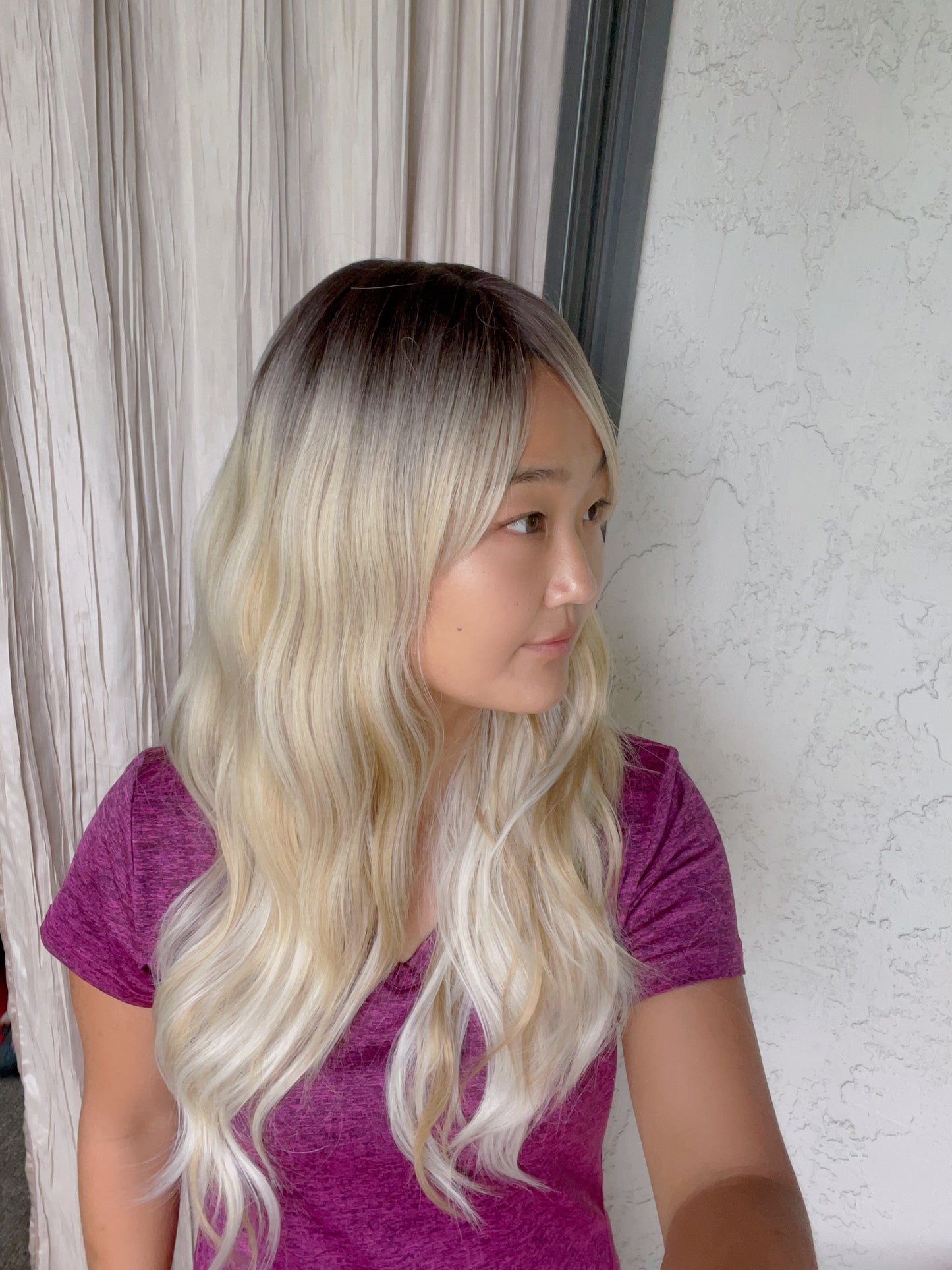 Beautiful Realistic long Wavy  Blonde Wig Natural Realistic Platinum Blonde Ash Blonde Strawberry Blonde Mix