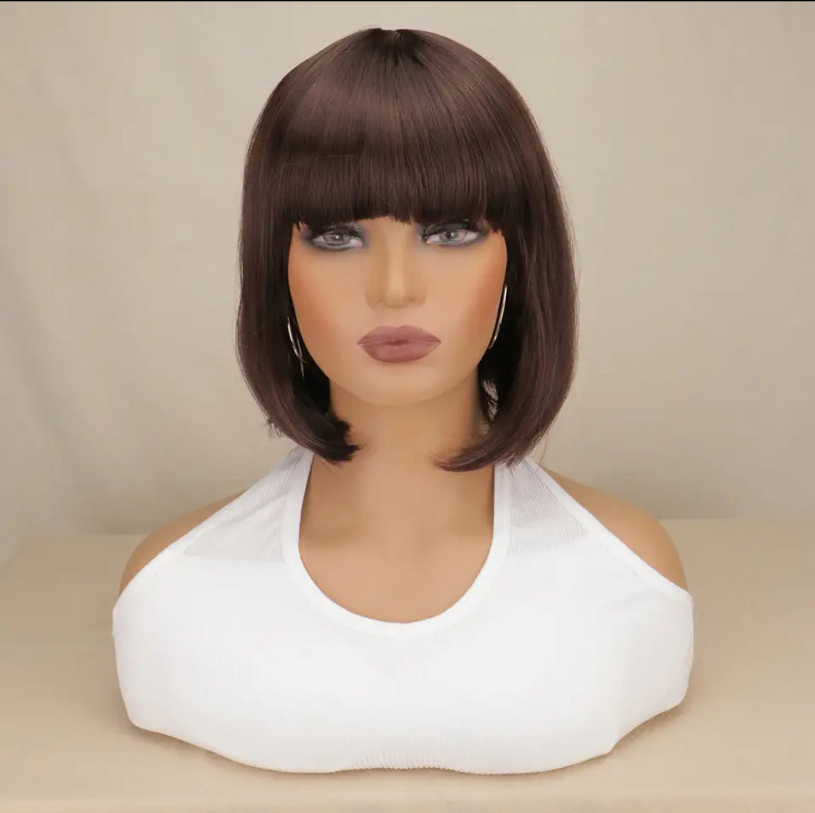 Pink Halloween Bob Wig Cute Hot Pink Brown Black Orange White Wig