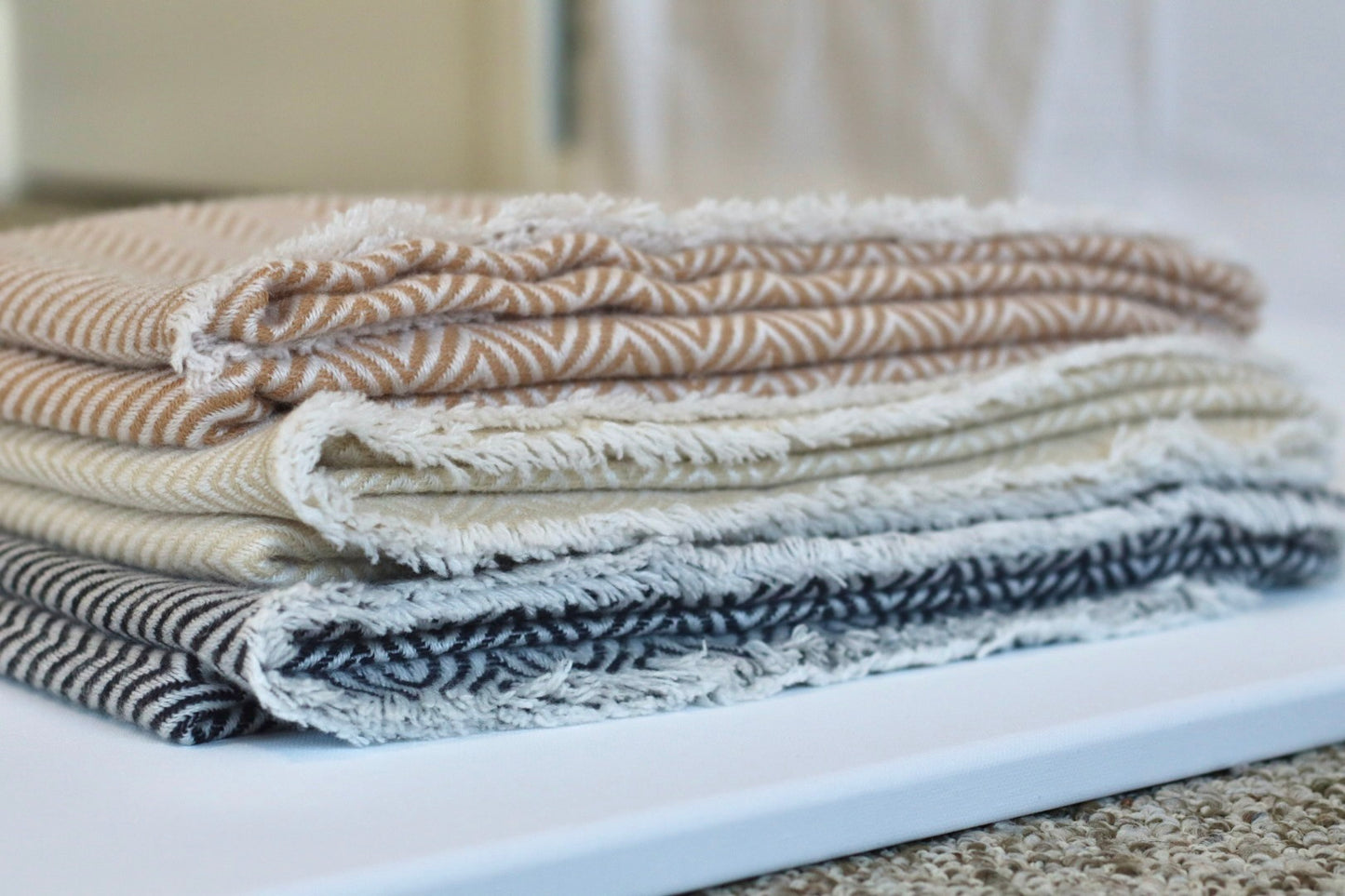 Handmade 100% Cashmere Scarf Black-Friday Special Price! Handmade in Nepal Thick Soft and Warm Fair-trade from Nepali Artist Clearance