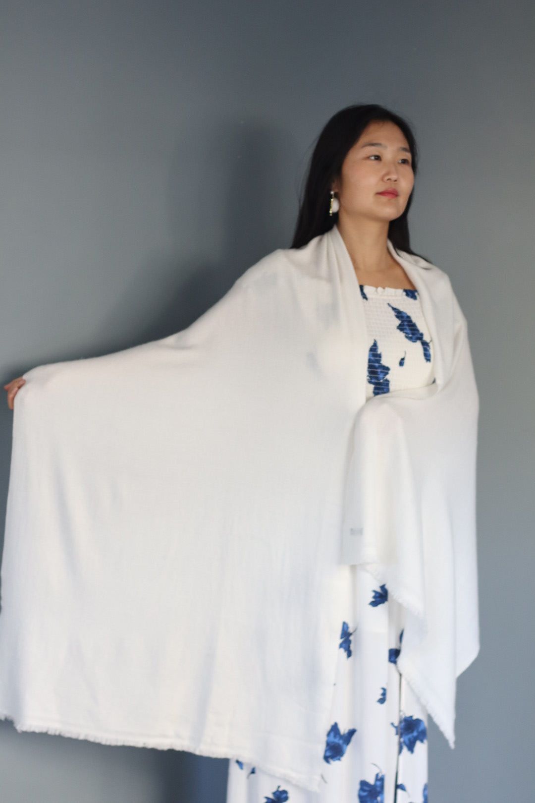 Handmade 100% Cashmere Scarf Black-Friday Special Price! Handmade in Nepal Thick Soft and Warm Fair-trade from Nepali Artist Clearance