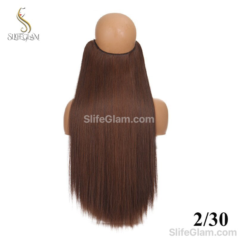 Halo Hair Extensions Invisible Fish Line Hair Extension Platinum Blonde Honey Blonde Brown Dark Blonde Multicolor Hair Extensions Invisible-wire extension