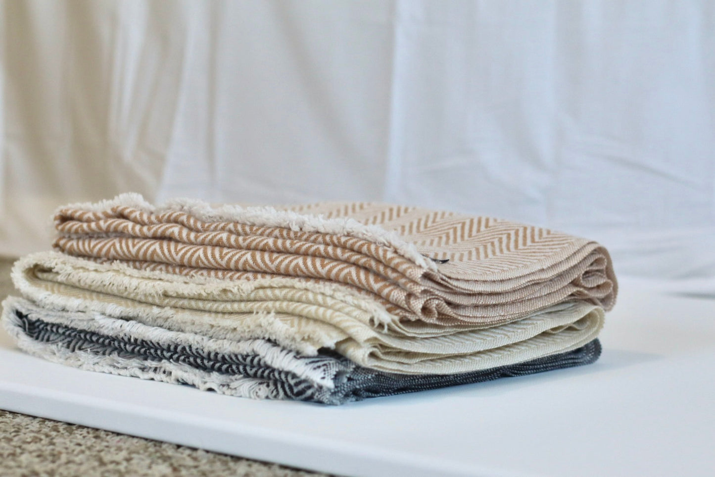 Handmade 100% Cashmere Scarf Black-Friday Special Price! Handmade in Nepal Thick Soft and Warm Fair-trade from Nepali Artist Clearance