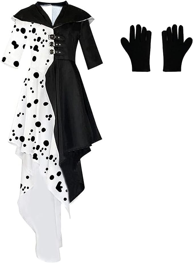 Cruella De Ville Halloween Costume Cruella De Ville Wig Cosplay