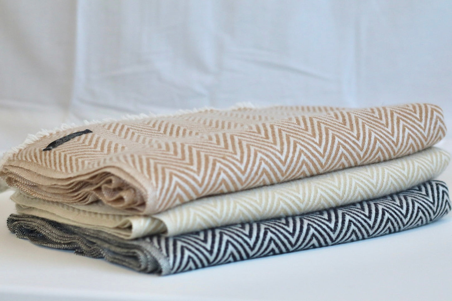 Handmade 100% Cashmere Scarf Black-Friday Special Price! Handmade in Nepal Thick Soft and Warm Fair-trade from Nepali Artist Clearance