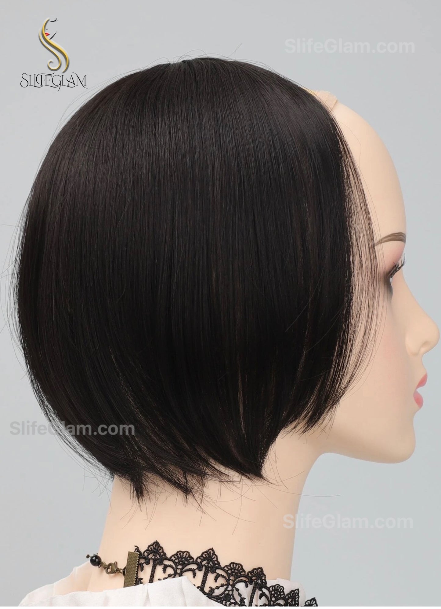 Realistic Black Hair Topper