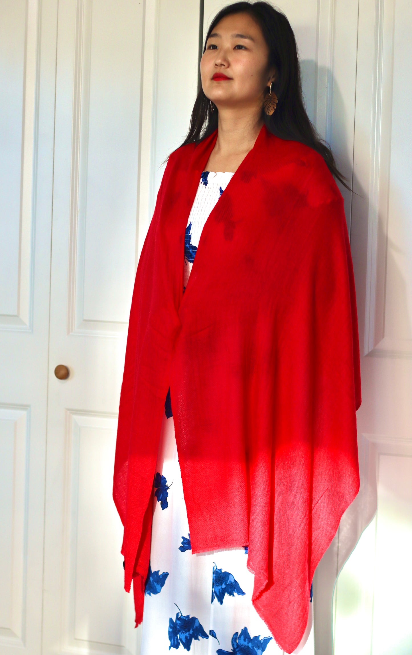 Handmade 100% Ring Cashmere Scarf Handmade in Nepal Light Soft and Warm Fair-trade from Nepali Artist Clearance Holiday Special Christmas Gift