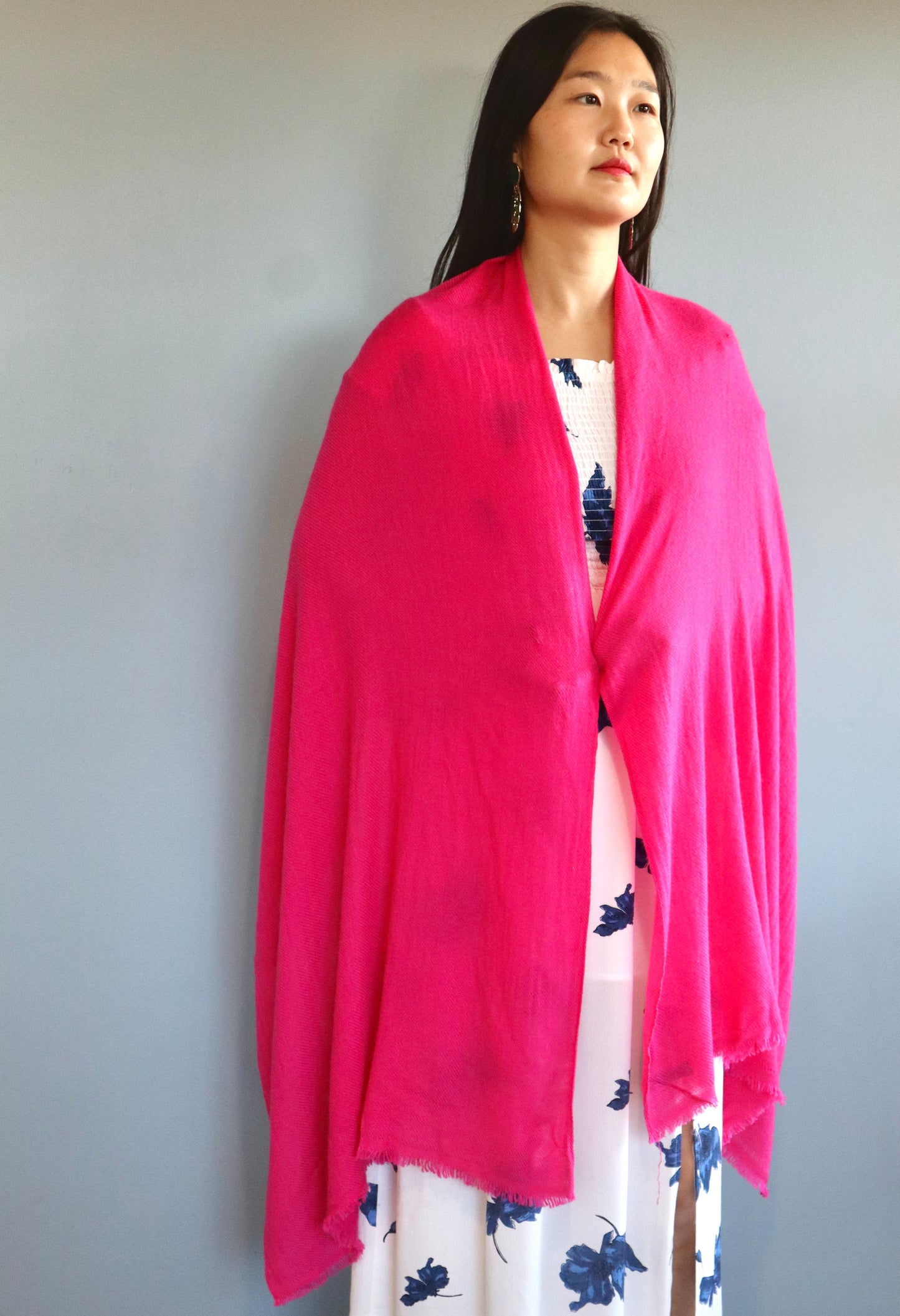 Handmade 100% Ring Cashmere Scarf Handmade in Nepal Light Soft and Warm Fair-trade from Nepali Artist Clearance Holiday Special Christmas Gift