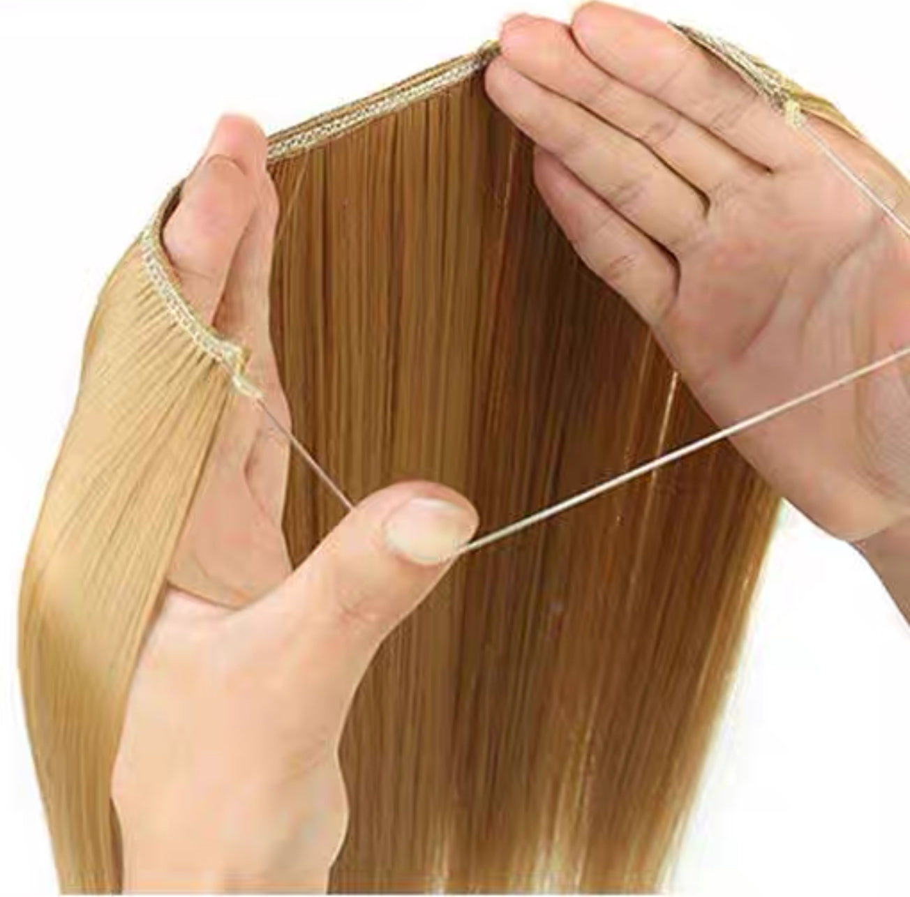 Halo Hair Extensions Invisible Fish Line Hair Extension Platinum Blonde Honey Blonde Brown Dark Blonde Multicolor Hair Extensions Invisible-wire extension