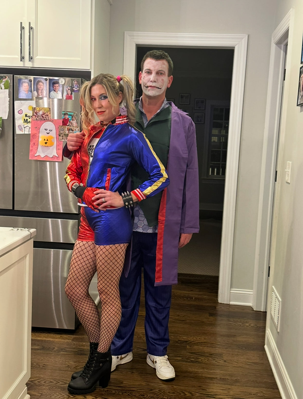 Harley Quinn Cosplay Embroidery Jacket, Property of Joker Jacket, Batman Joker Suicide Squad Harley Quinn Cosplay Costume Wig Full Jacket Set Halloween Costume