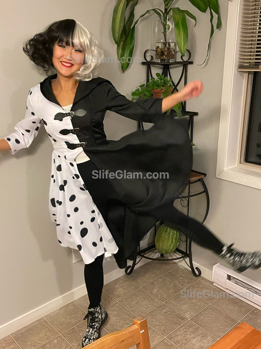 Cruella De Ville Halloween Costume Cruella De Ville Wig Cosplay