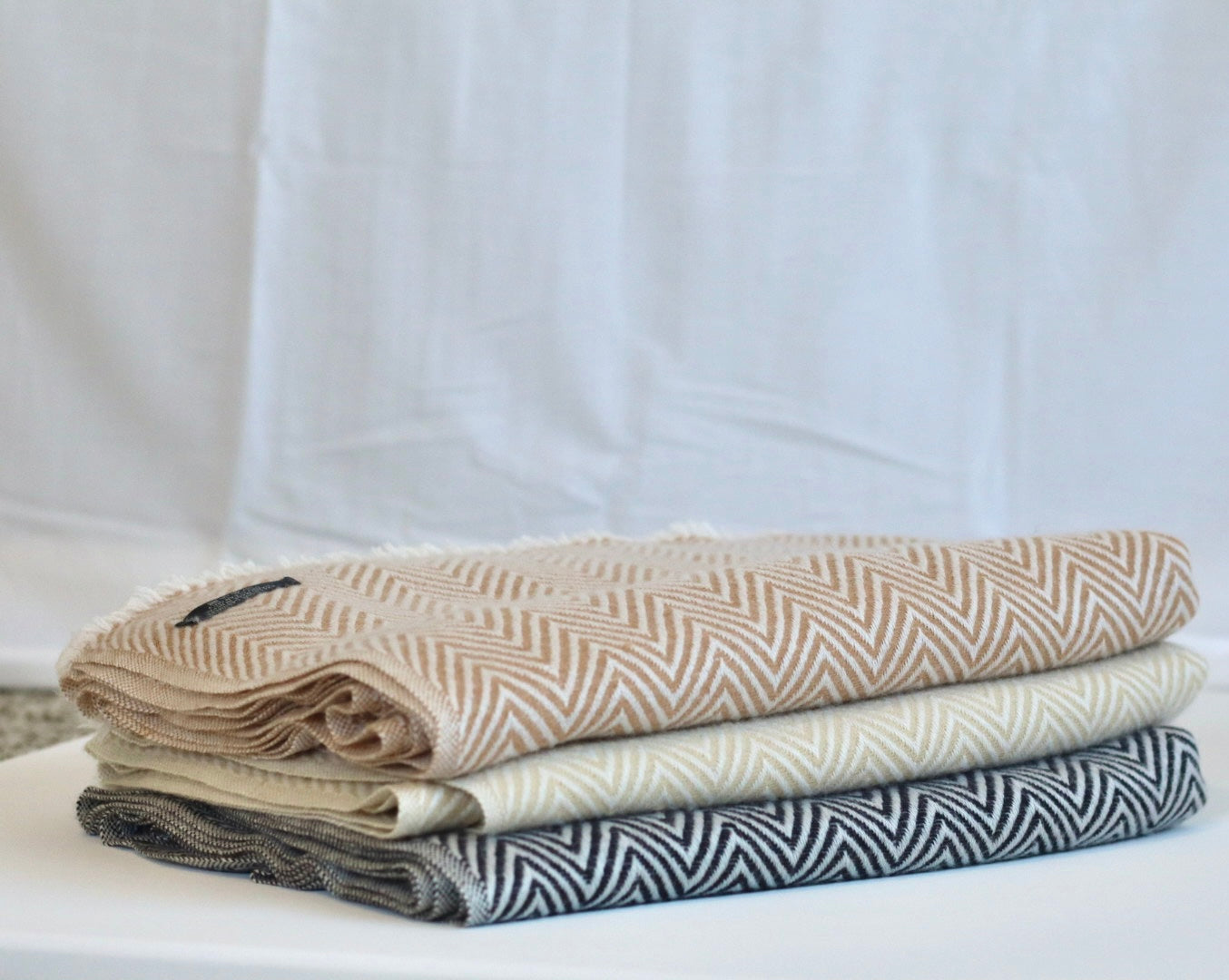 Handmade 100% Cashmere Scarf Black-Friday Special Price! Handmade in Nepal Thick Soft and Warm Fair-trade from Nepali Artist Clearance