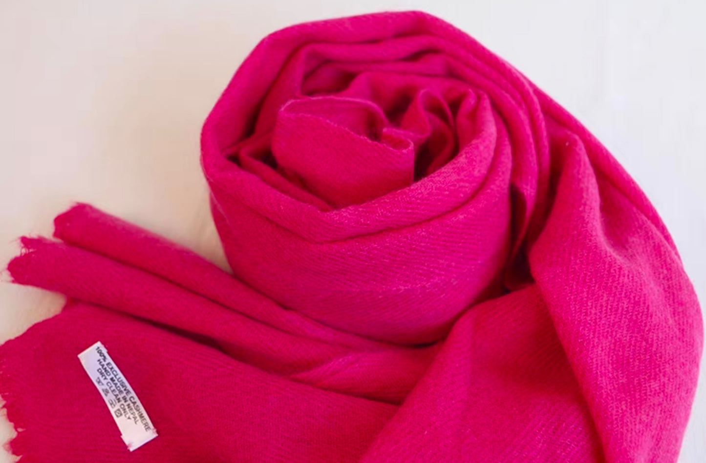 Handmade 100% Ring Cashmere Scarf Handmade in Nepal Light Soft and Warm Fair-trade from Nepali Artist Clearance Holiday Special Christmas Gift