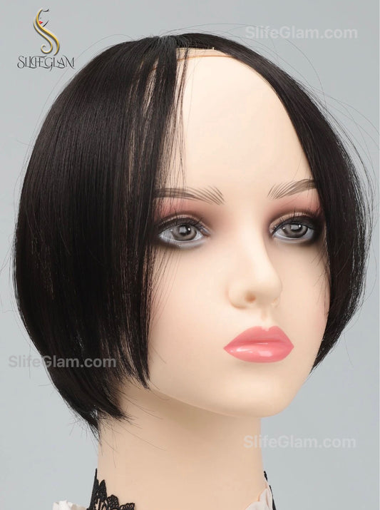 Realistic Black Hair Topper