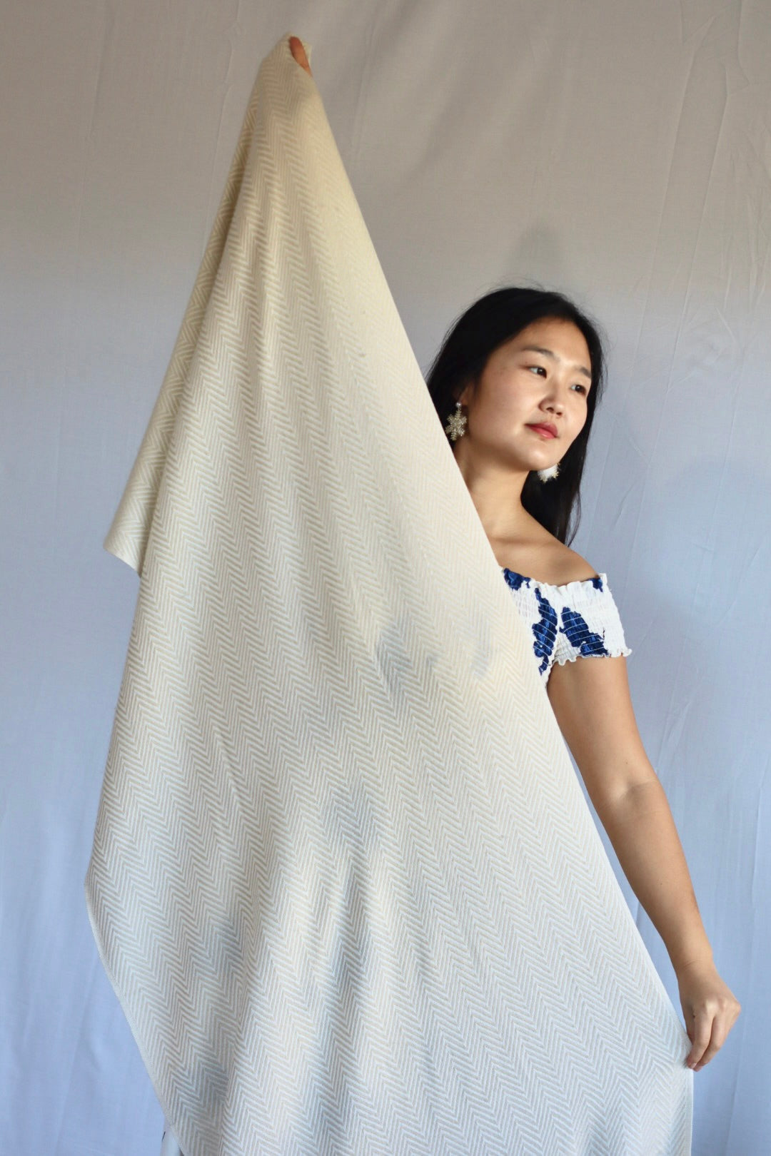 Handmade 100% Cashmere Scarf Black-Friday Special Price! Handmade in Nepal Thick Soft and Warm Fair-trade from Nepali Artist Clearance