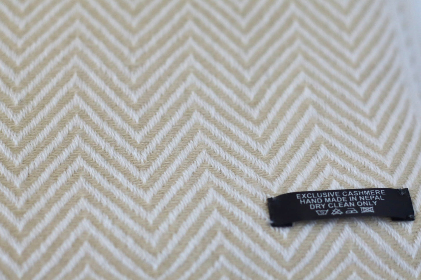 Handmade 100% Cashmere Scarf Black-Friday Special Price! Handmade in Nepal Thick Soft and Warm Fair-trade from Nepali Artist Clearance