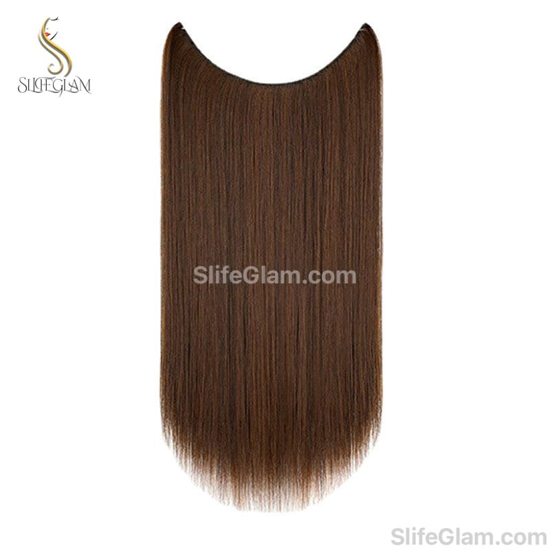 Halo Hair Extensions Invisible Fish Line Hair Extension Platinum Blonde Honey Blonde Brown Dark Blonde Multicolor Hair Extensions Invisible-wire extension