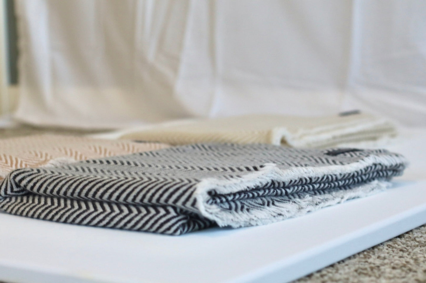 Handmade 100% Cashmere Scarf Black-Friday Special Price! Handmade in Nepal Thick Soft and Warm Fair-trade from Nepali Artist Clearance