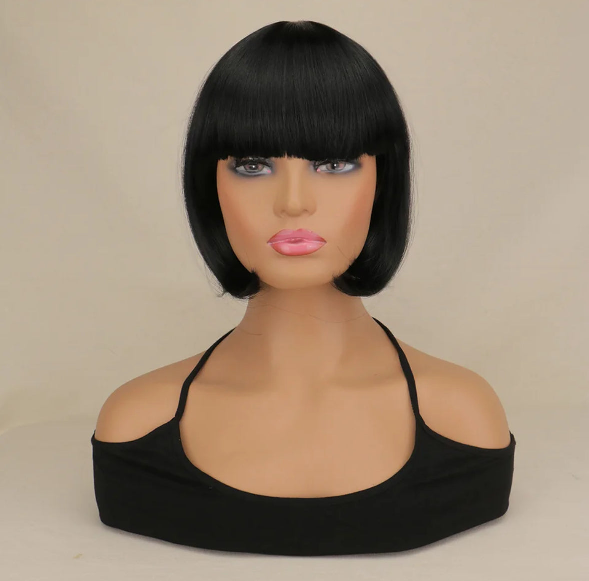 Pink Halloween Bob Wig Cute Hot Pink Brown Black Orange White Wig