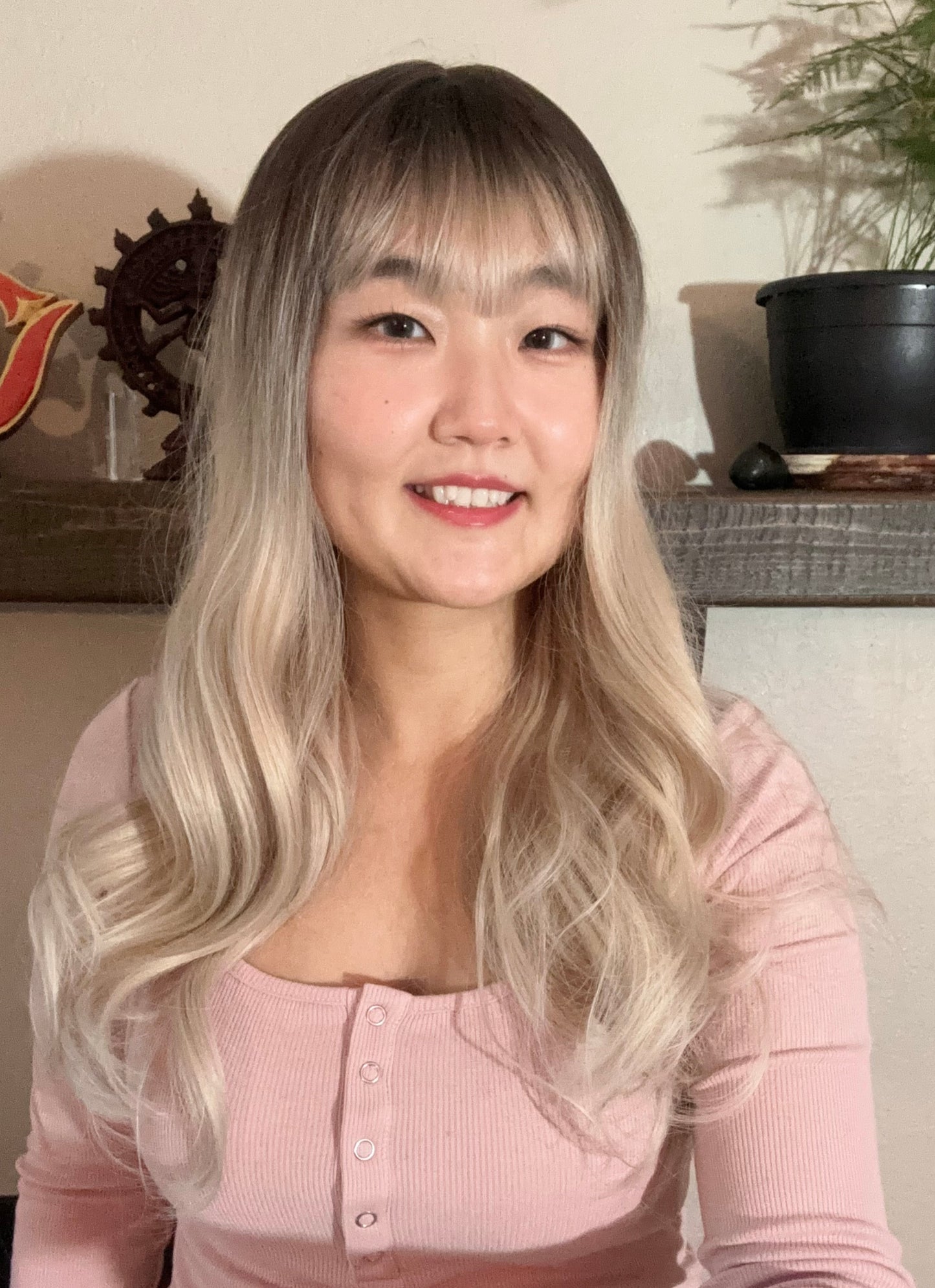 Beautiful Long Blonde Wig Ombré Long Wavy Wig 24 inches Natural Realistic Ash Blonde Platinum Blonde Honey Blonde Curly Blonde Wig