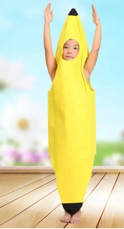 Banana Suit Women Men’s Kids Adult Funny Banana Jumpsuit Cosplay Halloween Costume Novelty Halloween Christmas Easter Carnival Party Decorations Carnival Clothing Men FortNight Banana Peely