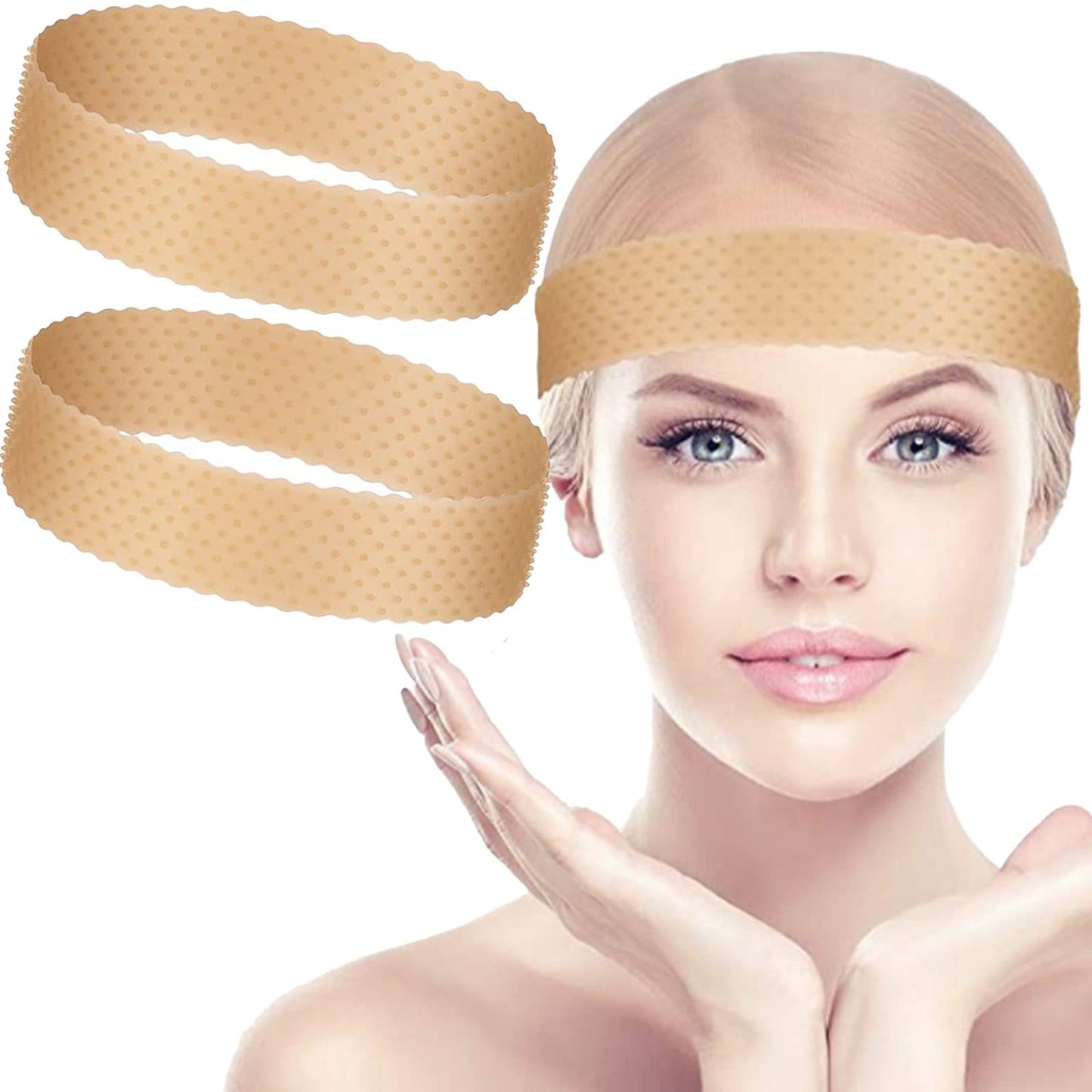 Silicone Grip Wig Band Adjustable Silicone Wig Headband Fix Non-slip Wig Bands Seamless Wig Band Wig Grip Band Strong Holder for Men Women Wig Accessories