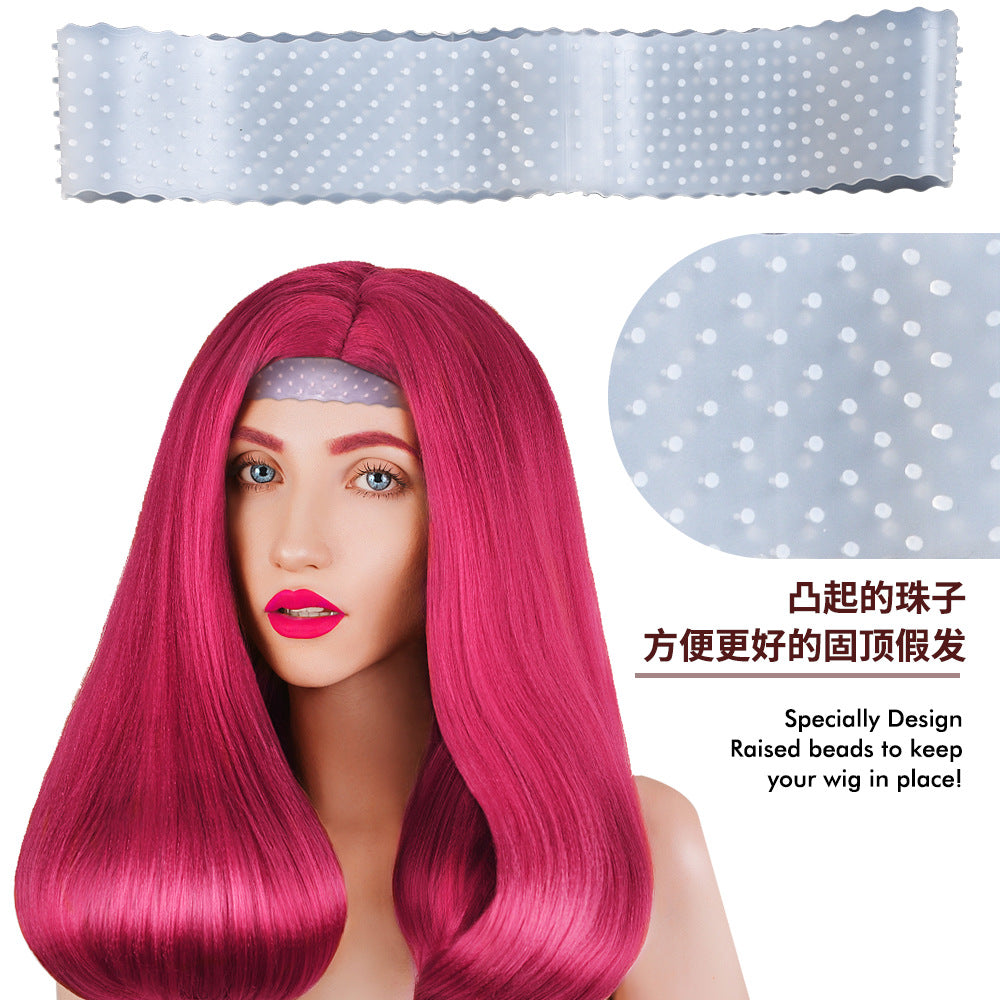 Silicone Grip Wig Band Adjustable Silicone Wig Headband Fix Non-slip Wig Bands Seamless Wig Band Wig Grip Band Strong Holder for Men Women Wig Accessories