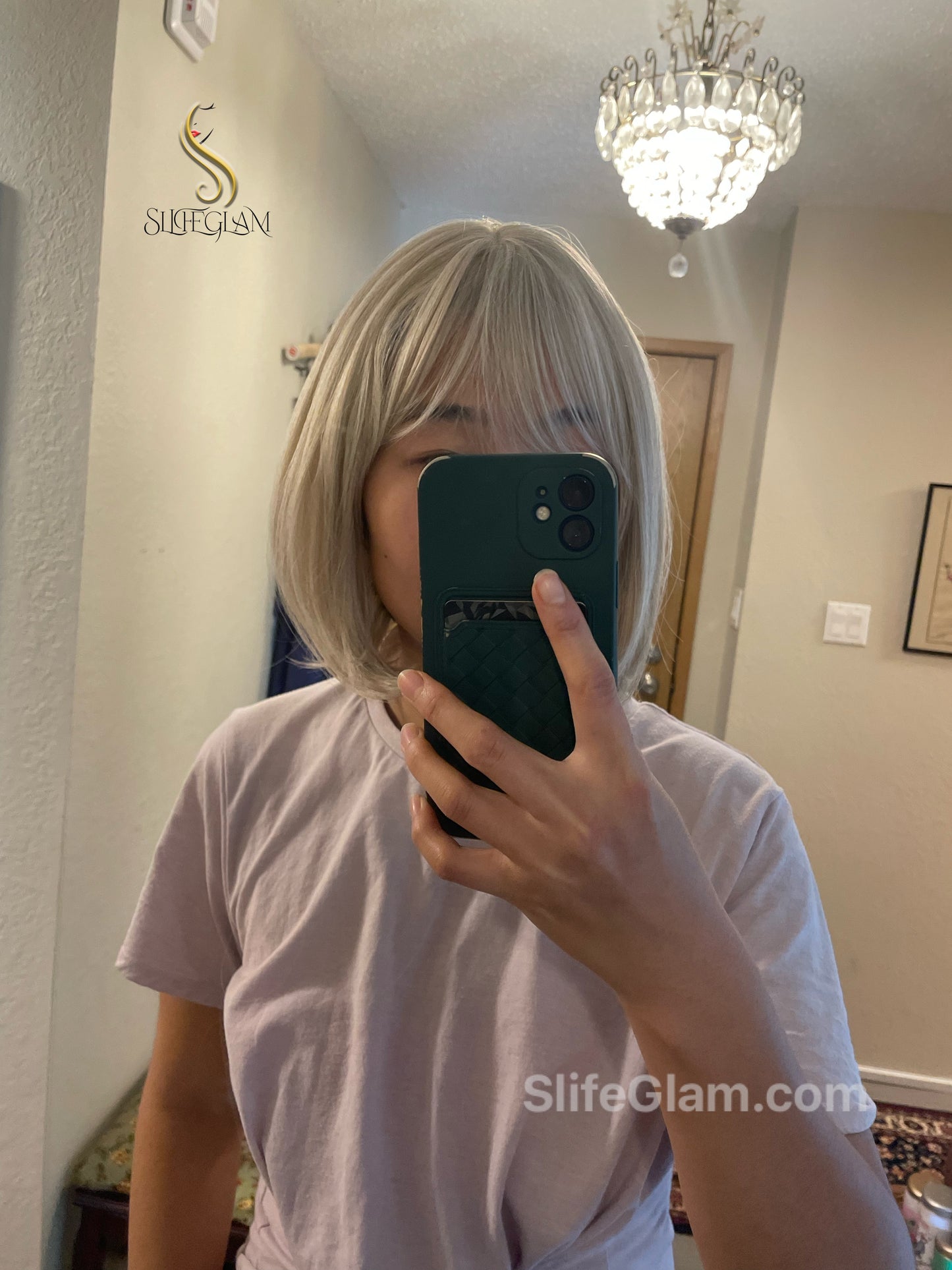 Cute Realistic Short Blonde Bob Wig Blonde Natural Realistic Platinum Blonde Wig