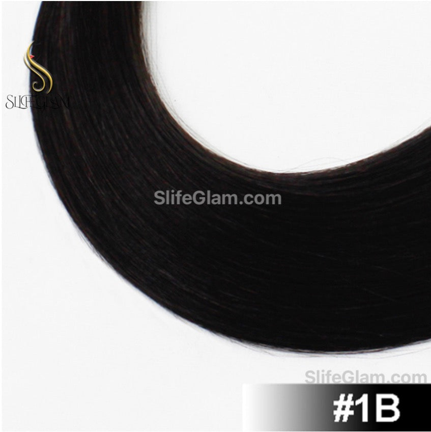 100% Human Hair Extensions Remy Hair K-tip Keratin Fusion Hair Extensions Flat Tip Human Hair 50G Black Brown Dark Color