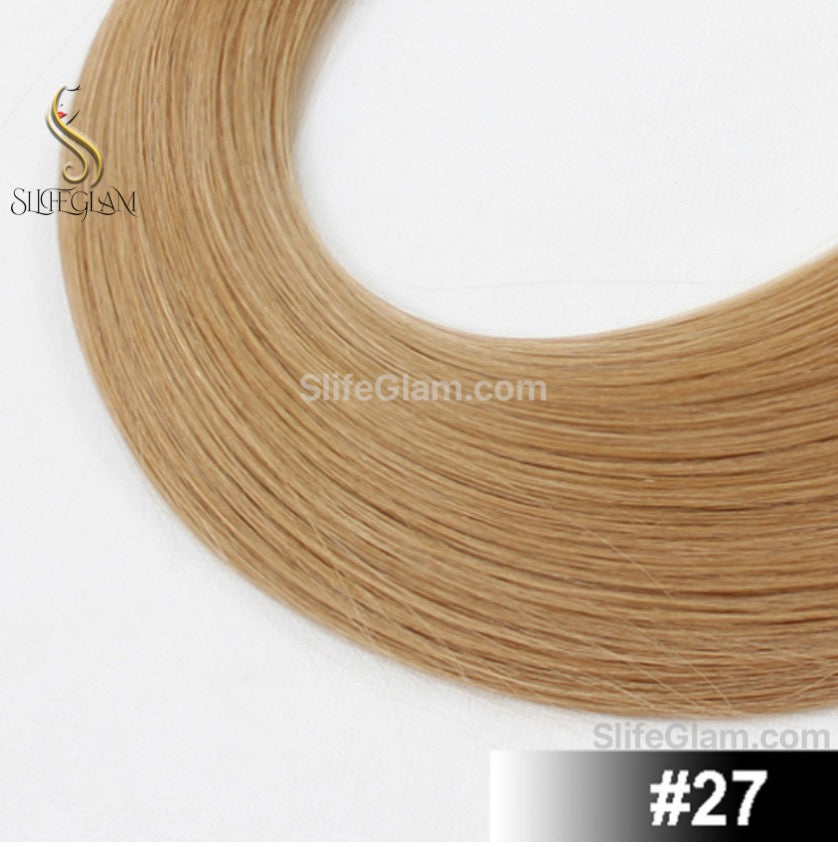 100% Human Remy Hair Blonde Hair Extensions Light Colour K-tip Keratin Fusion Hair Extensions Flat Tip Platinum Blonde Honey Blonde Brown Dark Blonde