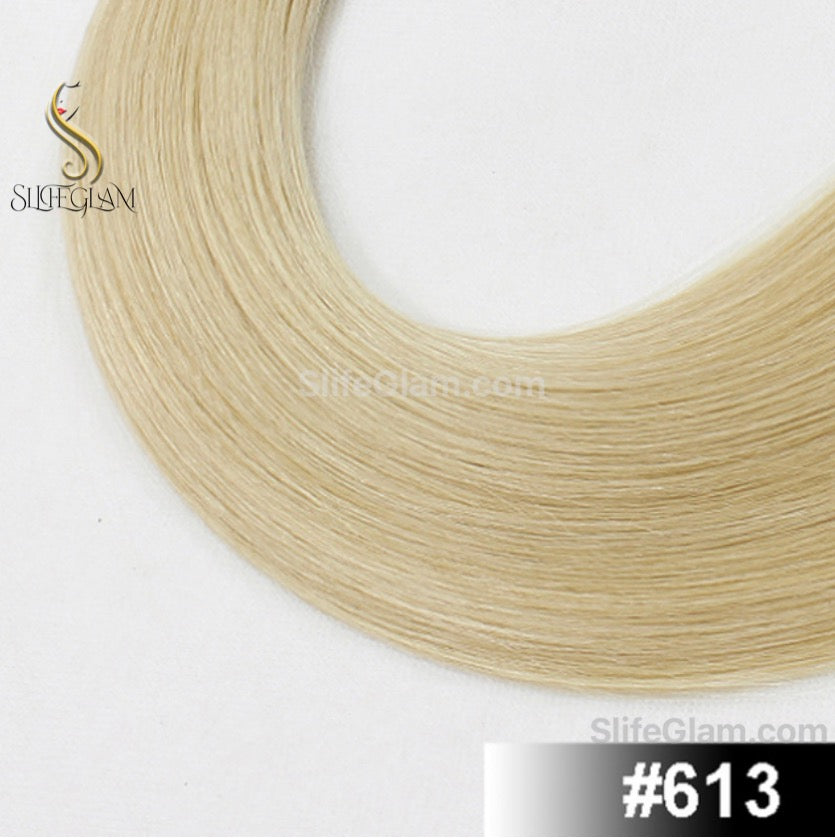 100% Human Remy Hair Blonde Hair Extensions Light Colour K-tip Keratin Fusion Hair Extensions Flat Tip Platinum Blonde Honey Blonde Brown Dark Blonde