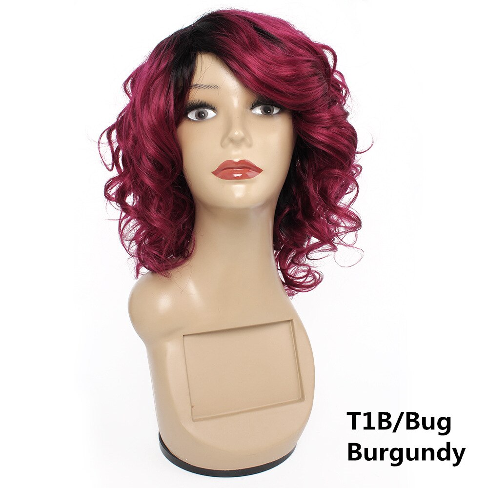 Glueless Wigs 1B27 1B30 1B Burgundy Natural Color Romance Wave Indian Human Hair Wigs Honey Blonde Pre-colored Machine Made Wig