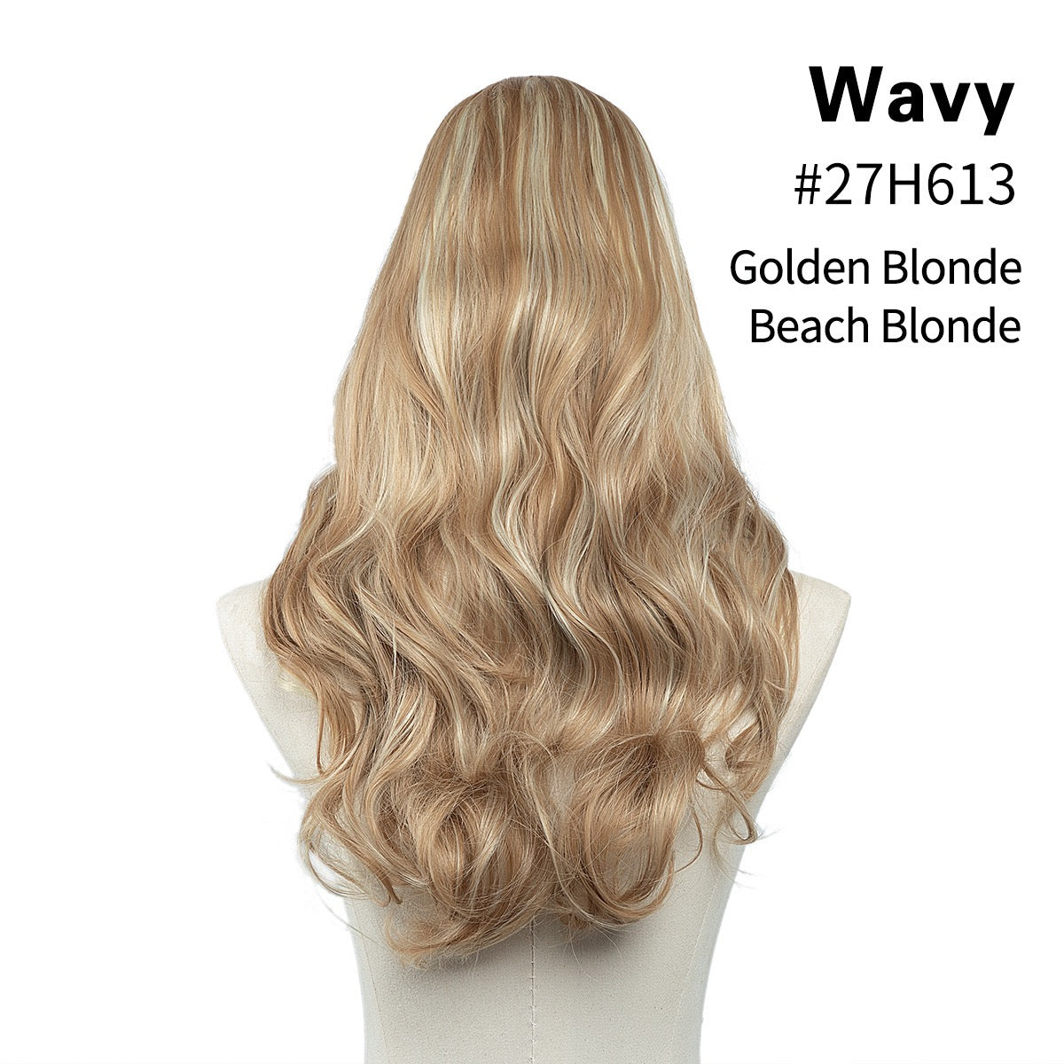 SlifeGlam One Big Piece Clip-in Curly Hair Extensions 24 inches Wavy Blonde Black Brown  Copper Red Hair Extensions